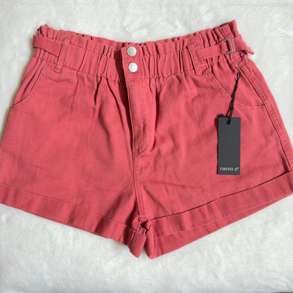 ✅NEW “Forever 21” Women's Short Faded Rose Size L